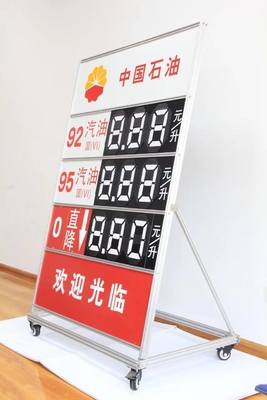 Translucent 88.88 Gas Station Digital Price Signs LED Price Board