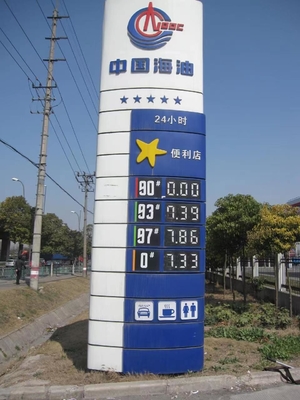 Translucent 88.88 Gas Station Digital Price Signs LED Price Board